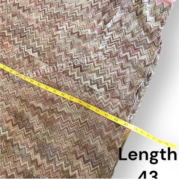 NWOT Free People Cairo Shimmer Chevron Kimono Size One Size In Color Multi - Picture 11 of 12